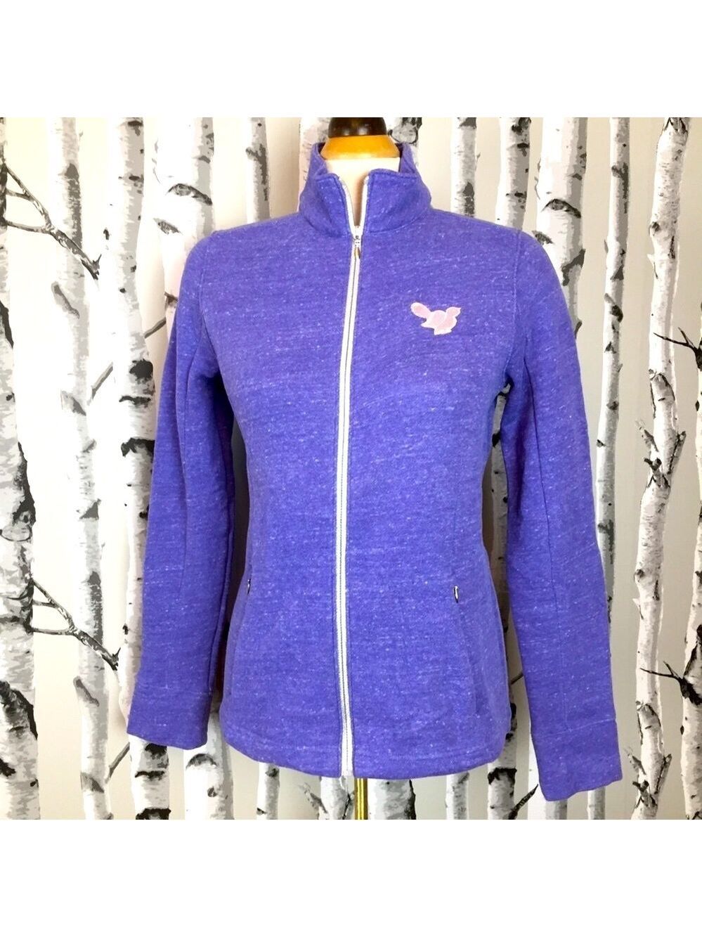 2/15 Gear Zip Front Fleece with Really Cute Bird Detail